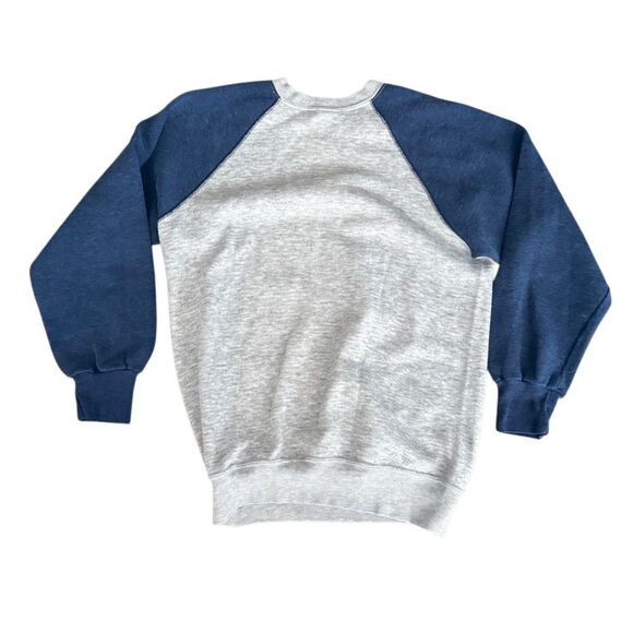 Track & Court Crewneck Sweatshirt Grey Gray Tennis Vintage - Picture 2 of 4